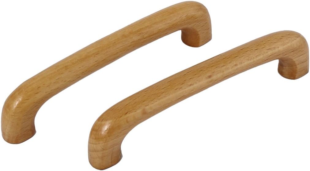 Sourcingmap Cabinet Cupboard Door Drawer Dresser 96mm Hole Distance Pull Wood Handles for Dresser Drawer Wardrobe 5 Pcs - Image 4