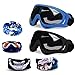 Fstop Labs Foam Gun Accessories, Blaster Face Mask Eye Shield Protection Goggles Glasses for Nerf N-Strike Elite Rival Series, Adjustable with UV Protection (2 Masks, 4 Scarves, Blue & Black)