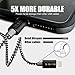 iPhone Cable SGIN,4Pack 3FT 6FT 6FT 10FT Nylon Braided Cord Lightning Cable Certified to USB Charging Charger for iPhone 7,7 Plus,6S,6 Plus,SE,5S,5,iPad,iPod Nano 7 - Black White