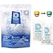 Dry & Dry Orange Indicating Silica Gel Packets Desiccant - Food Safe Silica Gel Desiccant Packs, Silica Packets - White - 20 Gram (15 Packets)