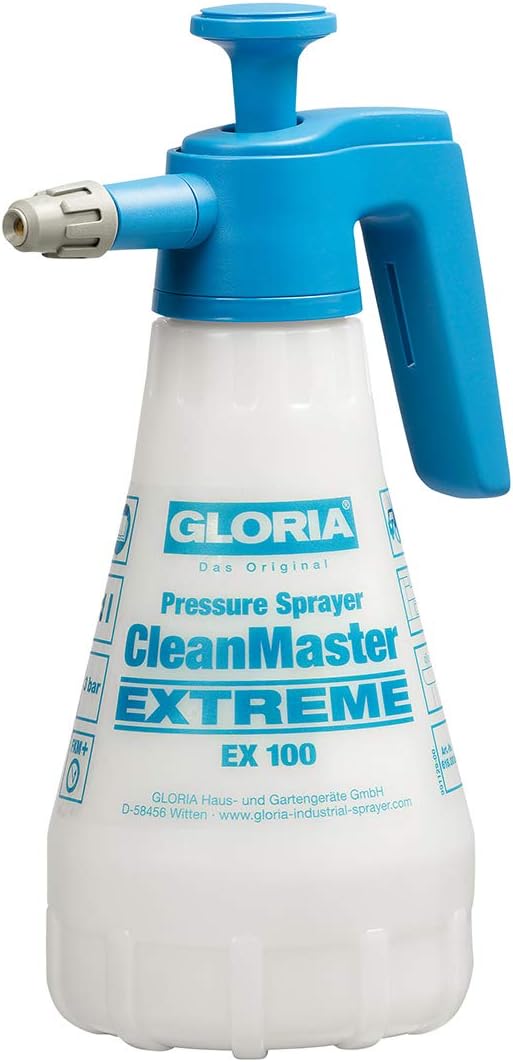 GLORIA Drucksprühgerät CleanMaster EXTREME 1,0L ideal für Brems-Felgenreiniger, pH 5 bis 10