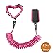 Baby Anti lost Wrist Link 2.5m Toddlers Safety Harness Leash Child Tether Velcro Band Kids Straps Rope for Children Babies with Parents (98 inch) by Elekmall (2.5m, Pink)