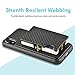 ZVEdeng Credit Card Case Compatible with XR, Carbon Fiber Card Clip Money Pocket Shockproof Slim Card Grip Case Cover for XR 6.1'' Black