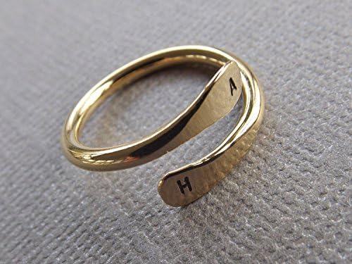 Gold Initial Stacking Rings,Personalized Rings,Minimalist Rings,Initial Rings, Thick Stacking Rings, Gold Ring, Rings, Couples Rings, Letter Rings