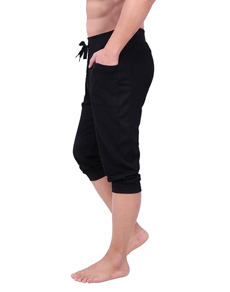 Amazon.com: HDE - Pantalones capri de yoga con puños para ...