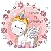 Cute Rainbow Unicorn Headphones/Earphones with Pink Carry Case & 12 pc Unicorn Sticker Gift Set for Kids, Tweens, & Teens Girls Birthday Gift