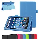 Fire 7 5th Generation Case,Mama Mouth PU Leather Folio 2-folding Stand Cover with Stylus Holder for 7