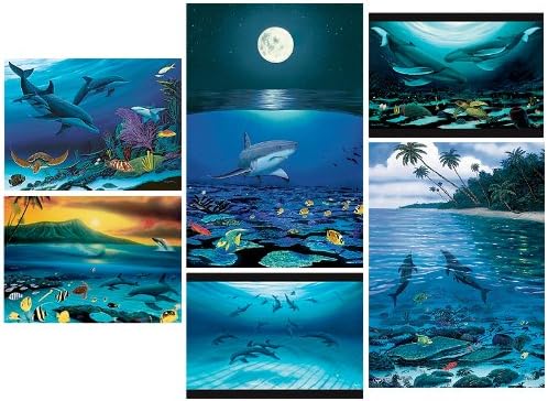 Wyland Fine Art Assorted Note Card Set of 6 with Envelopes