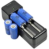 4x 16340 Battery+Charger AC Universal Dual for 3.7v Li-ion Top button Rechargeable CR123A RCR123A LR123A LC16340 IMR16340 BRC16340 LED Torch FlashLight Laser Pointer Pen