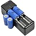 4x 16340 Battery+Charger AC Universal Dual for 3.7v Li-ion Top button Rechargeable CR123A RCR123A LR123A LC16340 IMR16340 BRC16340 LED Torch FlashLight Laser Pointer Pen