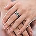 Frank S.Burton 6mm 8mm Tungsten Abalone Shell Inlay Rings for Men Women Couple Wedding Band Size 4-14