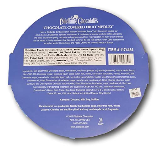 Chocolate Fruit Medley Wheel - 32oz - Dilettante
