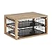 Kate and Laurel Tanner Rustic Wood and Metal Desktop Drawer Organizer Letter Tray