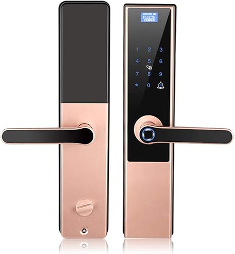 Amazon Co Jp スマートドアロック バイオメトリック指紋デジタルキーボード パスワード Rfidカードホームセキュリティメカニカル キーロック解除 Diy 工具 ガーデン