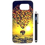 Galaxy S6 Case, S6 tpu case,Vogue shop [Ultra Slim] [Perfect Fit] [Scratch Resistant][Anti Drop & Scratch] [chrysanthemum][Alafalfa][peony]Interesting Fashion Color Bumper case Pattern Design TPU Skin Protective Case Cover For Samsung Galaxy S 6.High Impact Body Armor Hard flexible and durable TPU material Hard Cases Covers Protector For Samsung Galaxy S6 2015 New Release with one stylus /1 screen touch pen (vogue shop-hot Ballon and Elephant)