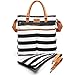 QAQADU Diaper Bag - Changing Pad & Stroller Straps - for Boys and Girls - Unisex Tote Bag - Fashionable Mommy Organizer - Nappy Pockets for Diapers, Wipes and Bottles - Great Gift for Mom