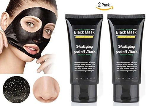 Black Mask Blackhead Remover Mask [2 Pack], Aosmart Peel Off Mask Deep Cleansing Acne Facial Mask