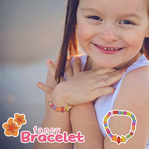 image for SMITCO Toddler Jewelry for Girls - Kids Wooden, Beaded Toy Necklace, B