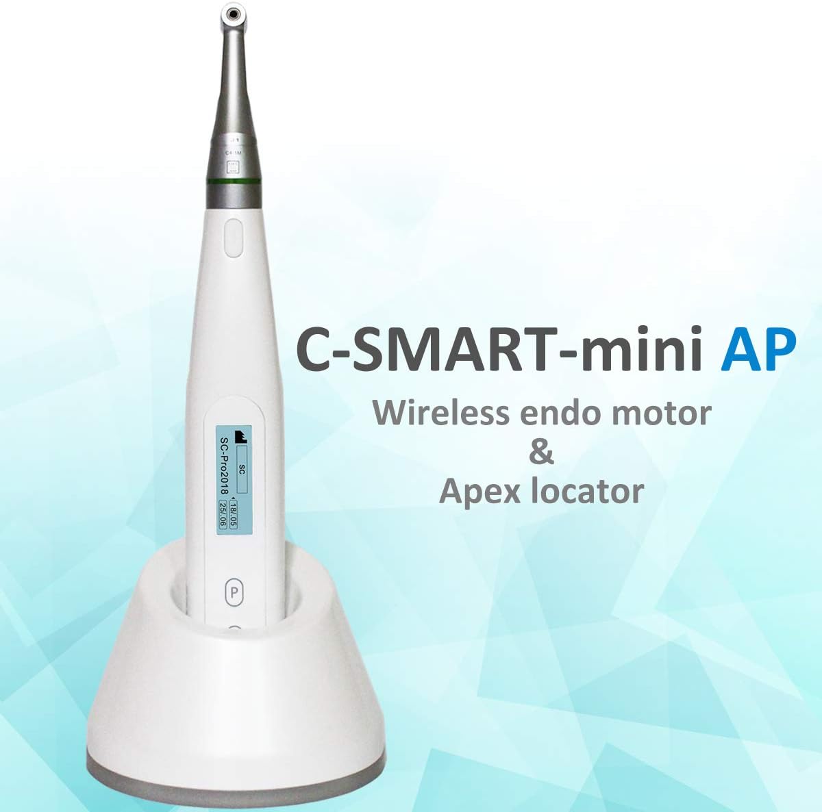 Dental endo Motor COXO C-Smart Mini AP Dental Wireless Endodontic Motor, Dental endo Motor and Apex Locator, Two in one, Reciprocation System .Contactless Charging