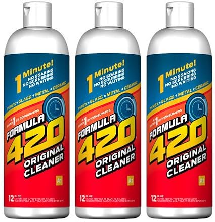 Formula 420 Glass Metal Ceramic Pipe Cleaner 12 Oz. 3 Pack