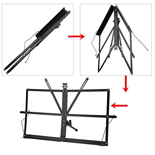 Vbestlife-Sheet-Music-StandPortable-Metal-Tabletop-Desktop-Lightweight-Foldable-Music-Stand-Holder-Musical-Instrument-Accessory