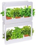 Mindful Design Stackable LED Indoor Garden Kit - Grow Herbs, Succulents & Vegetables