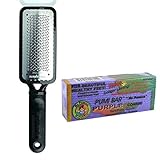 Microplane Foot File Colossal Callus Remover Black Color + Mr Pumice Coarse Purple Pumi Bar