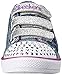 Skechers Kids Chit Chat Light-Up Sneaker (Toddler/Little Kid),Denim/Purple,