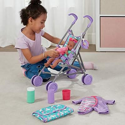 kid connection baby doll stroller playset