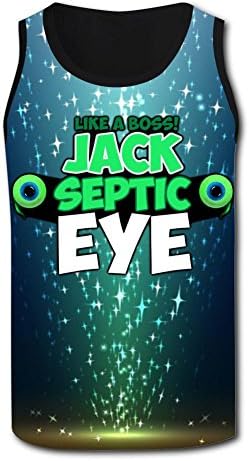 Customized Men's Jack-Septiceye Logo Muscle Tee Tank Top Casual Shirt