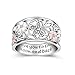 ANGEMIEL 925 Sterling Silver Cubic Zirconia Flower Promise Ring For Women Jewelry Family Friend Love