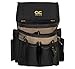 CLC Custom Leathercraft 1505 Electrician's Tool Pouch, 10-Pocket,Black/Tan