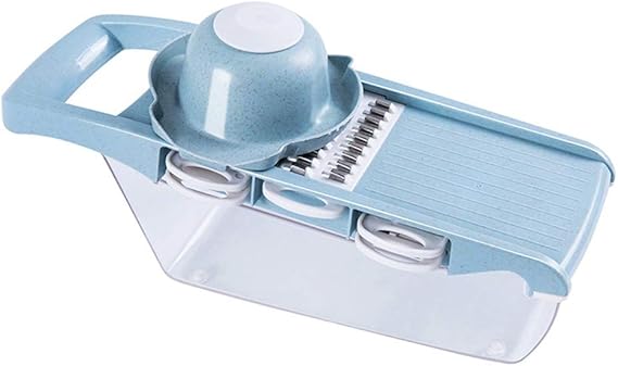 JHSHENGSHI Cortador de mandolina 5 en 1,Inoxidable máquina de Cortar