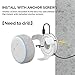 AHASTYLE Wall Mount Hanger Holder for Echo Dot 3rd Generation Smart Home Speakers, Built-in Cable Management and Need to Drill(White)