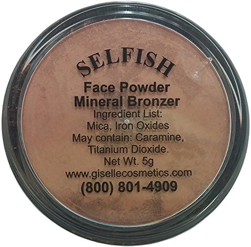 Bronzer Makeup Powder | Selfish | Bronzer For Face | Pure, Non-Diluted Mineral Make Up | Contour Highlight Blush Palette | Contouring Makeup Products | Facial Contouring With Bronze