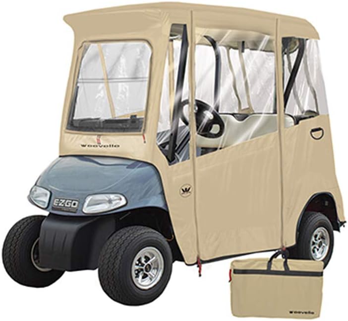 GreenLine EZGO Golf Cart Enclosure by Eevelle, 2 Passenger Heavy Duty
