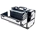 SHANY Premier Fantasy Professional Makeup Train Case Cosmetic Box Portable Makeup Case Organizer Jewelry storage with Locks, 3 Trays, Makeup Brush Holder and Cosmetics Mirror - Snow White