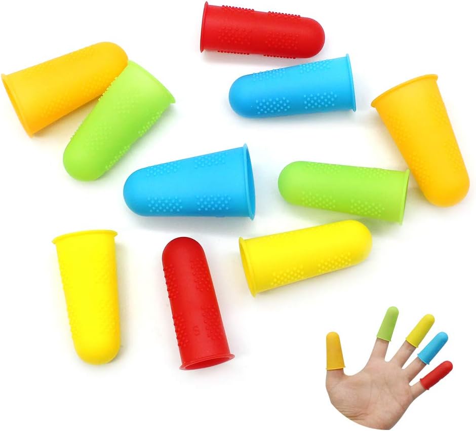 10PCS Silicone Finger Protectors Hot Glue Gun Finger Guards for Sewing
