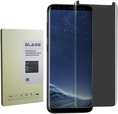 Samsung Galaxy S8 Privacy Screen protector,9H Hardness Tempered Glass Anti-Spy Screen Protector Shield For Samsung Galaxy S8,Color Transparent?1-PACK?