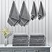 Hand Towels Bathroom Sets ULG Cotton Washcloth Luxury Hotel Grey Towel Use for Bath Hand Face Gym and Spa 2 Hand Towels 13