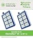 Crucial Vacuum Replacement Vacuum Filter Compatible with Part # H12, HF1, HF-1 & Models Electrolux: EL5010,EL5035,EL6980,EL7000,EL7020,EL7050,EL8500,EL8501,EL8502 - Hepa Style Filters (2 Pack)