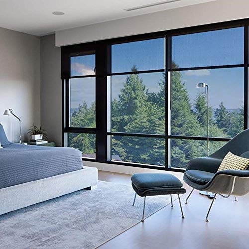 RABBITGOO One Way Window Film Anti UV Static Cling Window Film Removable Decorative Heat Control Privacy Glass Tint for Home and Office Windows（35.4" x 78.7"，Sliver） - Thumbnail 7