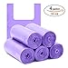 Topgalaxy.Z 5 Rolls/100 counts 4 Gallon Handle-Tie Small Trash Bag, Little Garbage Bags for Bathroom, Kitchen,College Dorm,Car,Office Trash Bags,Size:17.7'' x 25.6''.Colorful