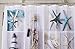 Jibin Bong Cloth Fabric Nautical Shower Curtain Blue and White Coastal Shower Curtains, Sea World Seashell Starfish Beach Theme Ocean Shower Curtains for Bathroom, Weighted Waterproof, 72x72inch