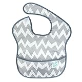 Bumkins Waterproof SuperBib, Gray Chevron (6-24 Months)
