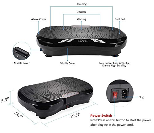 image for IDEER LIFE iDeer Vibration Platform Fitness Vibration Plates,Whole Bod