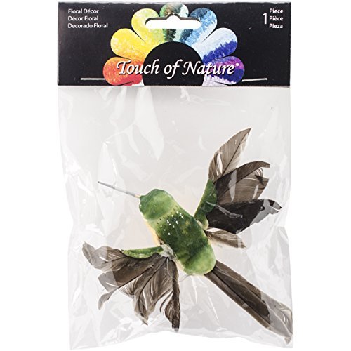 Touch of Nature 1-Piece Open-Winged Hummingbird Assortment on Clip for Arts and Crafts