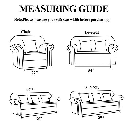 YEMYHOM Real Non-Slip Pet Dog Sofa Covers Protectors Water-Repellent Recliner Couch Slipcovers with Pockets - Thumbnail 5