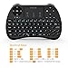 reiie Rii i28 5 in 1 Wireless Mini Keyboard/Touchpad/Flying Mouse/Earphone Jack/Backlit Work for PC,Raspberry Pi 2 3, Android TV Box,XBMC,Windows 7 8 10