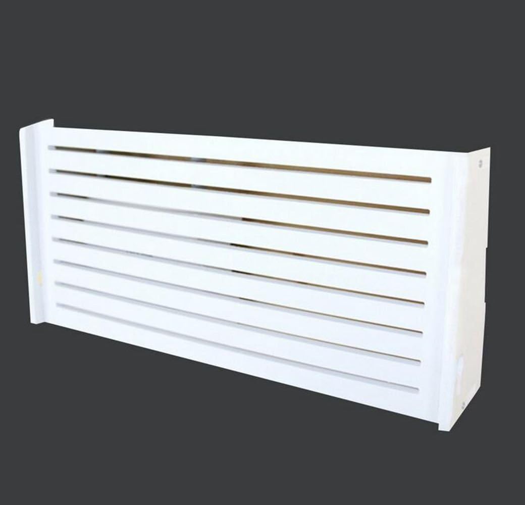 LongTN Wifi Router Storage Box Hollow Wood-Plastic Shelf Wall Hangings Bracket Cable Organizer ,Large